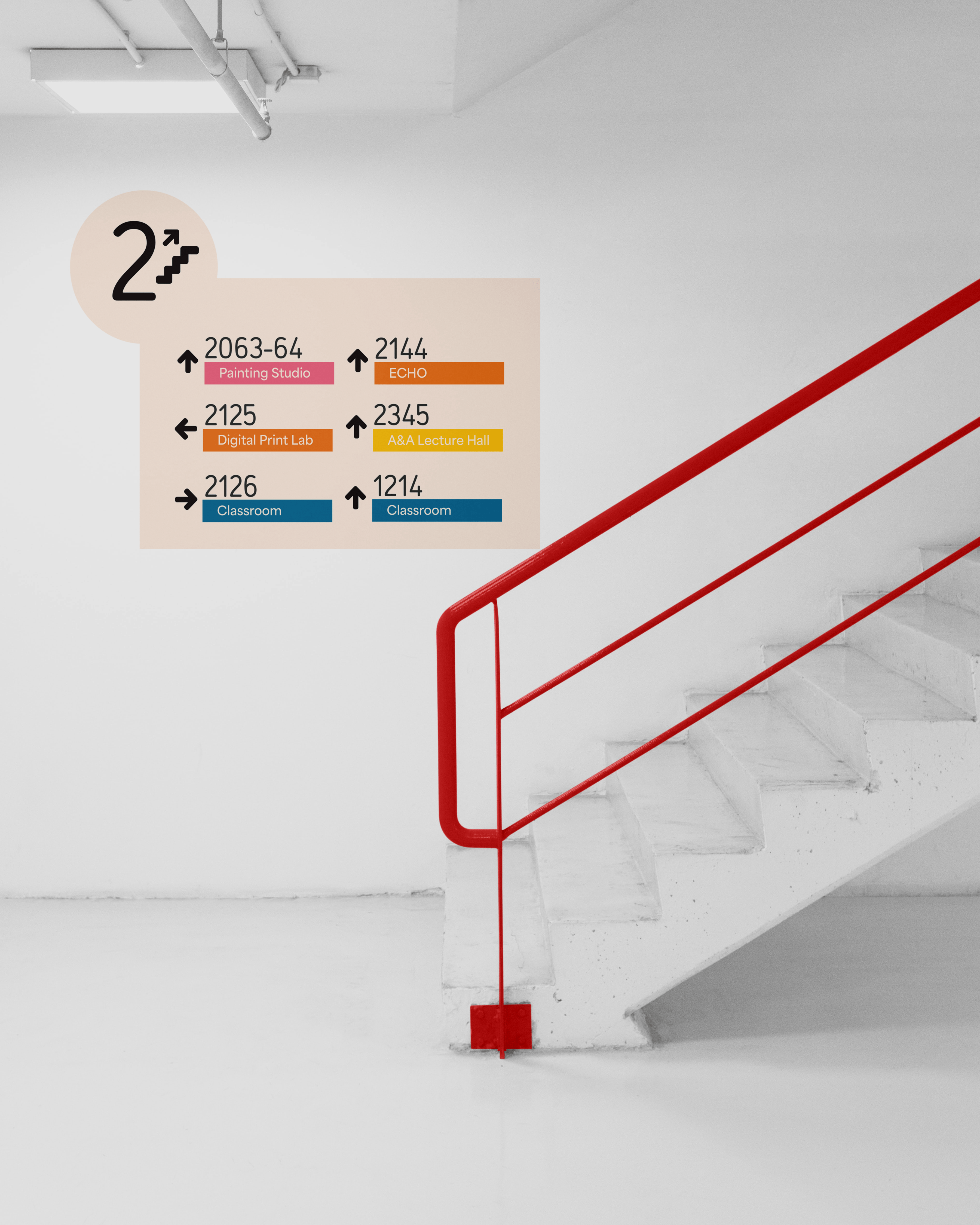 Building staircase mockup